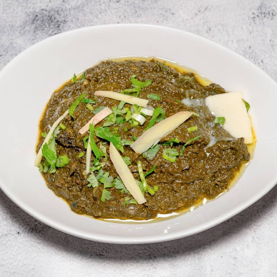 Palak paneer, épinards et gingembre